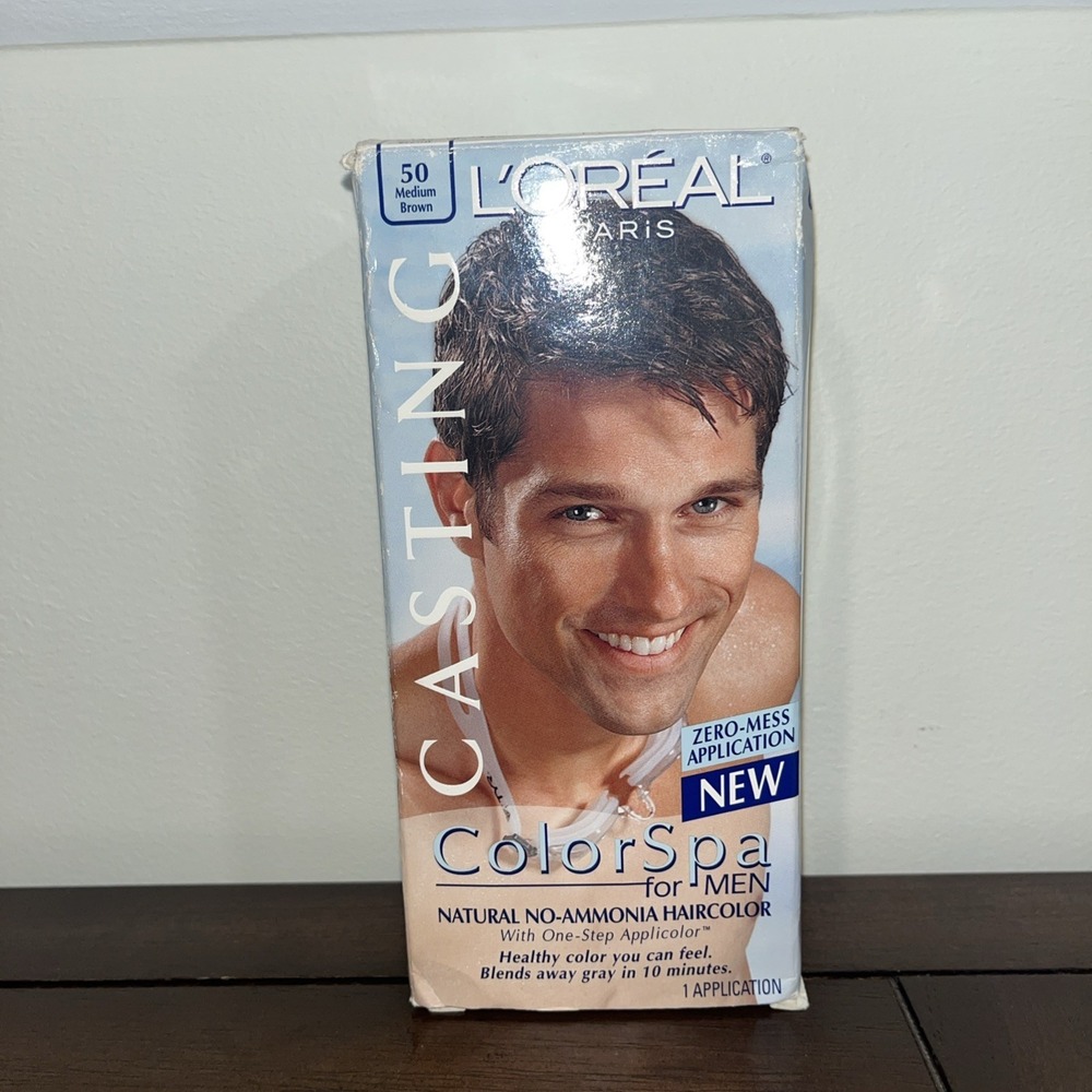 Vintage Loreal Paris Casting Creme Colorspa For Men‎ 50 Medium Brown HTF